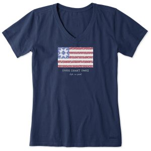 Life Is Good Womens Home Sweet Home Americana Tee