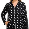 Onque Casual Womens Polkda Dot Zipped Jacket