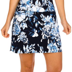 SC & CO Womens Tummy Control Floral Skort