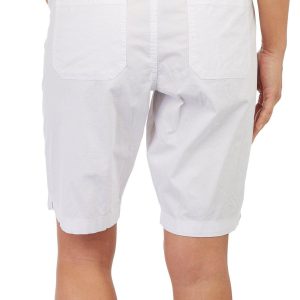 Dash Womens 10 in. Solid Kate Comfort Waist Bermuda Shorts
