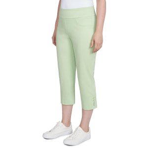 Hearts of Palm Womens Solid Tech Stretch Capri