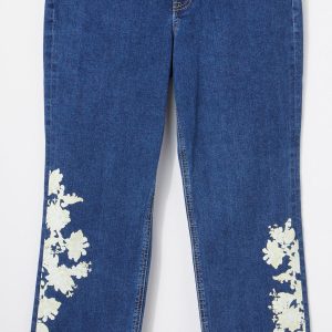 Nautica Womens Floral Ankle Jeans