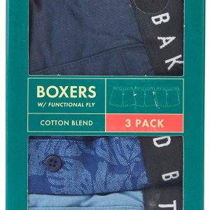 Ted Baker Mens 3 Pk Cotton Blend Knit Boxer