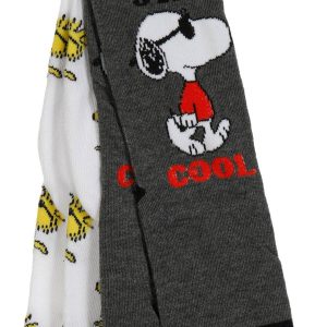 Peanuts Mens 2 Pk Print Crew Socks