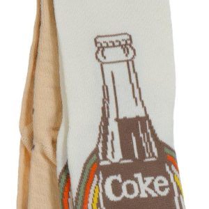 Coca Cola Mens 2 Pk Print Crew Socks