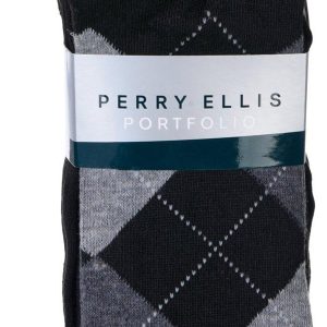 Perry Ellis Mens 5-Pr Micropoly Blend Dress Socks