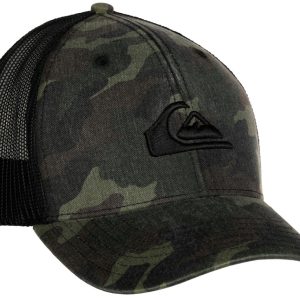Mens Camo Grounder Trucker Hat