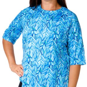 Reel Legends Plus Reel-Tec Print Elbow Sleeve Top