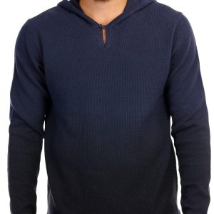 Kenneth Cole Mens Knit Long Sleeve Hoodie Sweatshirt