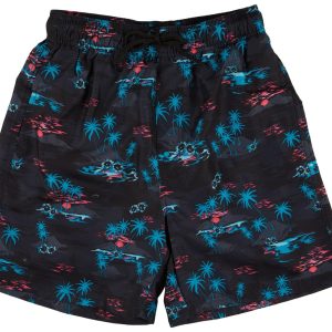 Burnside Men's Performance Stretch 5 Inseam Swim Shorts