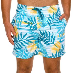 Burnside Men's Performance Stretch 5 Inseam Swim Shorts