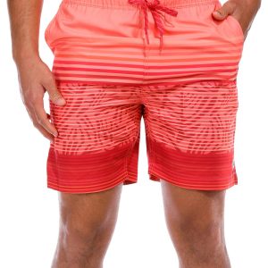 Eddie Bauer Mens E-Board Floral Stripe Volley Shorts