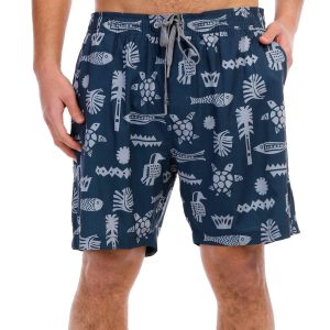 Eddie Bauer Mens E-Board Tribal Print Volley Shorts