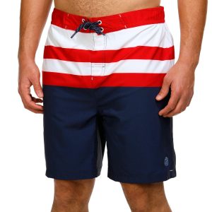 Laguna Men's Bold Stripe E-Board Swim Shorts