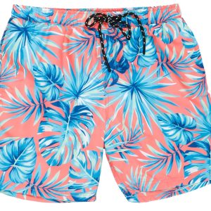 Distortion Mens Printed Swim Trunks