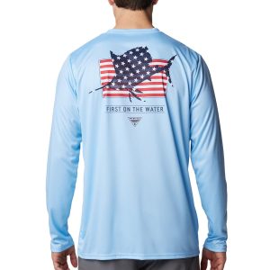 Columbia Mens PFG USA Americana Long Sleeve Tee