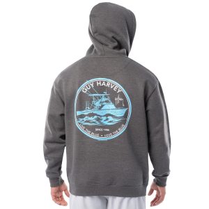 Guy Harvey Men's Logo Hoodie Sweatshirt