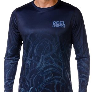 Reel Legends Men's Reel Tec Print Long Sleeve Shirt