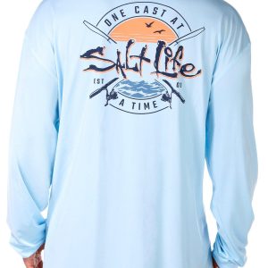 Salt Life Men's Long Sleeve Hooded Performance Shirt