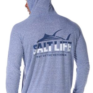 Salt Life Men's Heathered On The Move Long Sleeve Hoodie