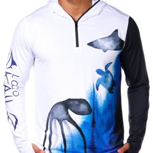 Loco Skailz Mens Tournament Performance Hooded Shirt