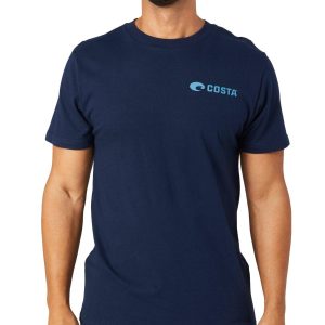 Costa Mens Americana Shark Graphic T-Shirt