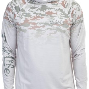 Salt Life Mens Digital Camo Performance Long Sleeve Hoodie