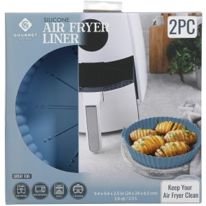 Gourmet Kitchen 2 pc Silicone Air Fryer Liner