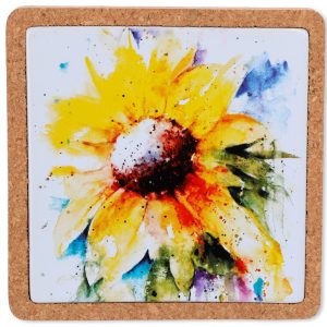 DEMDACO Sunflower Cork Base Trivet