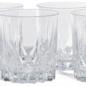 Home Essentials 4 Pk Rocks Glasses