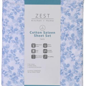 ZEST Kitchen + Home 400 Thread Count Cotton Sheet Set