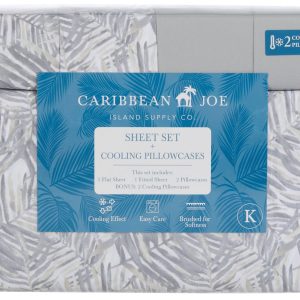 Caribbean Joe 6 Pc Cooling Palm Island Sheet Set