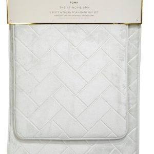 Borghese 2 Pc Memory Foam Bath Rug Set