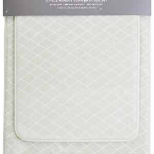 Vince Camuto 2 pc Memory Foam Bath Rug Set