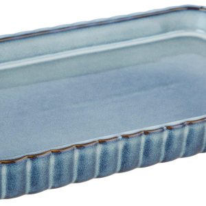 Zest Kitchen + Home 10x6 Painted Ceramic Vanity Tray
