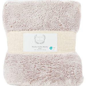 Papier & Chaud Faux Feather Blanket