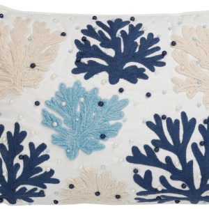 Coastal Home Embellished Sea Grass Decorative Pillow