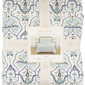 Spartina 449 Hamilton Cream Quilt Set