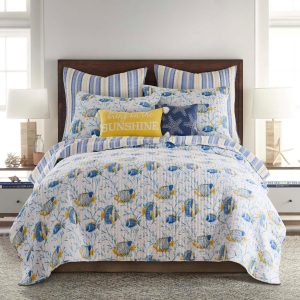 Levtex Home Tropical Sea Full/Queen Quilt & Sham Set