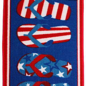 Essential Elements 17x28 Americana Flip Flop Accent Rug