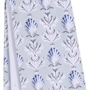 Patina Vie 3 Pk Seashell Kitchen Towels