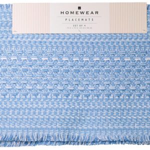 Homewear 4 Pk Striped 13 x 19 in Placemats