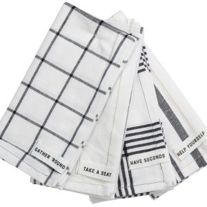 Demdaco 4 pc Gather 'Round Dinner Napkins Set