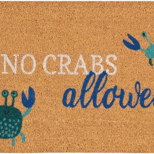 Nourison No Crabs Allowed Coir Doormat