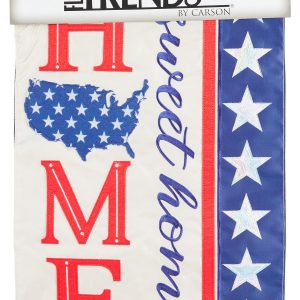 12x18 Double Sided Americana Home Sweet Home Garden Flag