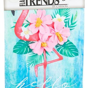 12x18 Double Sided Summer Flamingo Garden Flag