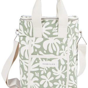 Sunnylife Olive Floral Canvas Cooler Bag