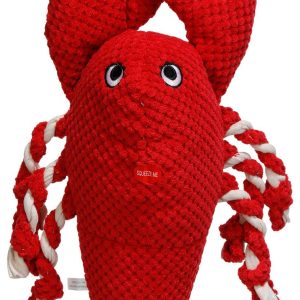 Patchwork Pet Lobster Squeaker Dog Toy