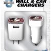 Florida State Seminoles 2 Pk Wall and Car Chargers