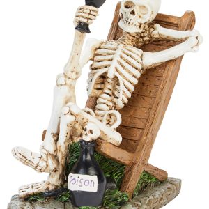 Brighten The Season 7.5 in Resin Relaxing Skeleton Decor